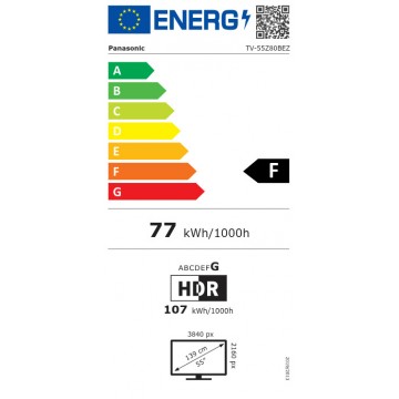 Panasonic Smart Τηλεόραση 55" 4K UHD OLED TV-55Z80BEZ HDR (2025)